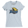 Chicago Hounds Women's T-Shirt-Light Blue-Allegiant Goods Co. Vintage Sports Apparel