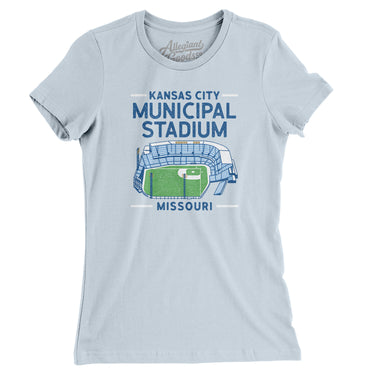 Kansas City Municipal Stadium Women's T-Shirt-Allegiant Goods Co. Vintage Sports Apparel