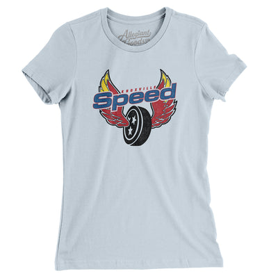 Knoxville Speed Women's T-Shirt-Light Blue-Allegiant Goods Co. Vintage Sports Apparel