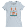 Tua Time Women's T-Shirt-Light Blue-Allegiant Goods Co. Vintage Sports Apparel