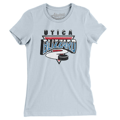 Utica Blizzard Women's T-Shirt-Light Blue-Allegiant Goods Co. Vintage Sports Apparel