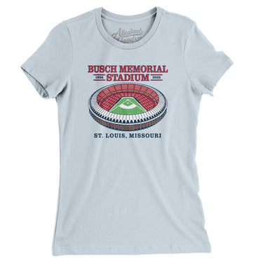 Busch Memorial Stadium Women's T-Shirt-Allegiant Goods Co. Vintage Sports Apparel