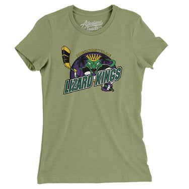 Jacksonville Lizard Kings Women's T-Shirt-Allegiant Goods Co. Vintage Sports Apparel