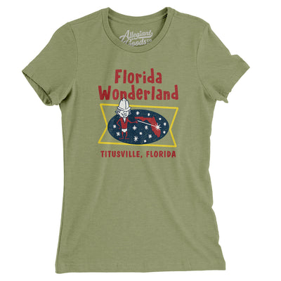 Florida Wonderland Women's T-Shirt-Light Olive-Allegiant Goods Co. Vintage Sports Apparel