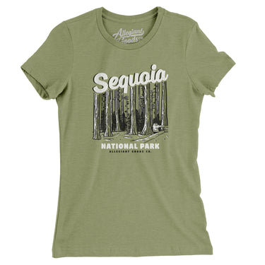 Sequoia National Park Women's T-Shirt-Allegiant Goods Co. Vintage Sports Apparel