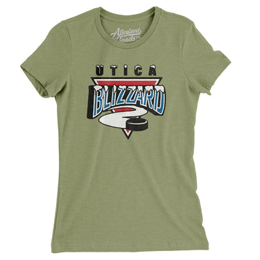 Utica Blizzard Women's T-Shirt-Allegiant Goods Co. Vintage Sports Apparel
