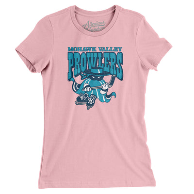 Mohawk Valley Prowlers Women's T-Shirt-Light Pink-Allegiant Goods Co. Vintage Sports Apparel