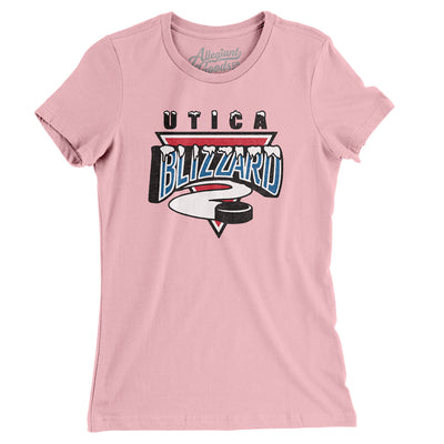 Utica Blizzard Women's T-Shirt-Light Pink-Allegiant Goods Co. Vintage Sports Apparel