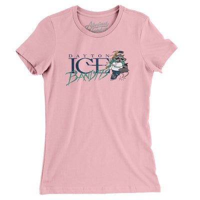 Dayton Ice Bandits Women's T-Shirt-Light Pink-Allegiant Goods Co. Vintage Sports Apparel