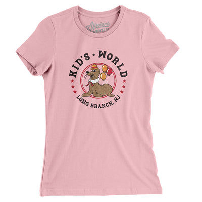 Kid’s World Women's T-Shirt-Light Pink-Allegiant Goods Co. Vintage Sports Apparel