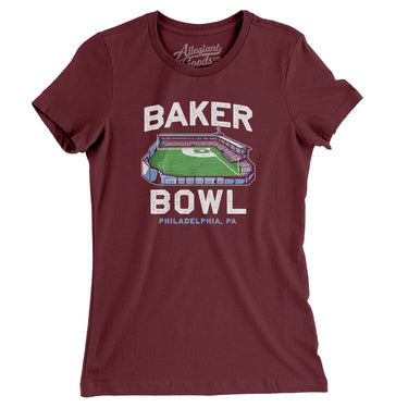 Baker Bowl Women's T-Shirt-Allegiant Goods Co. Vintage Sports Apparel