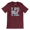 Lfg Phl Men/Unisex T-Shirt-Maroon-Allegiant Goods Co. Vintage Sports Apparel