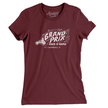 Grand Prix Race-O-Rama Women's T-Shirt-Allegiant Goods Co. Vintage Sports Apparel