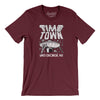 Lake George Time Town Men/Unisex T-Shirt-Maroon-Allegiant Goods Co. Vintage Sports Apparel