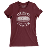Veterans Stadium Philadelphia Women's T-Shirt-Allegiant Goods Co. Vintage Sports Apparel