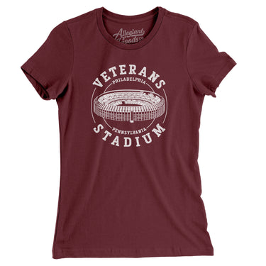 Veterans Stadium Philadelphia Women's T-Shirt-Allegiant Goods Co. Vintage Sports Apparel