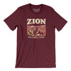 Zion National Park Men/Unisex T-Shirt-Maroon-Allegiant Goods Co. Vintage Sports Apparel