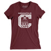 Indianapolis Caps Women's T-Shirt-Maroon-Allegiant Goods Co. Vintage Sports Apparel