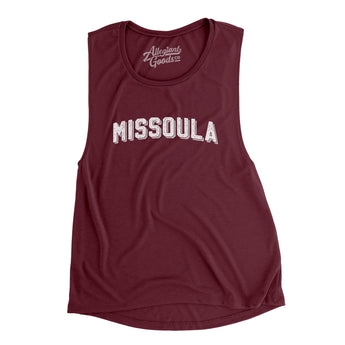 Missoula Varsity Women's Flowey Scoopneck Muscle Tank-Allegiant Goods Co. Vintage Sports Apparel