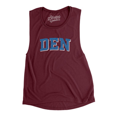 Den Varsity Women's Flowey Scoopneck Muscle Tank-Allegiant Goods Co. Vintage Sports Apparel