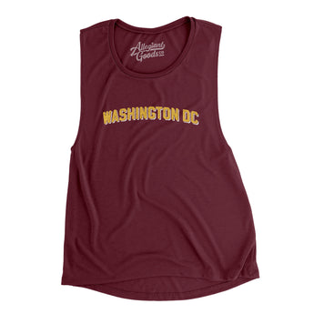 Washington Dc Varsity Women's Flowey Scoopneck Muscle Tank-Allegiant Goods Co. Vintage Sports Apparel
