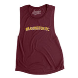 Washington Dc Varsity Women's Flowey Scoopneck Muscle Tank-Allegiant Goods Co. Vintage Sports Apparel