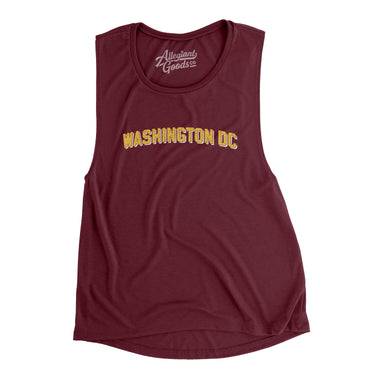 Washington Dc Varsity Women's Flowey Scoopneck Muscle Tank-Allegiant Goods Co. Vintage Sports Apparel