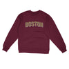Boston Varsity Midweight Crewneck Sweatshirt-Maroon-Allegiant Goods Co. Vintage Sports Apparel