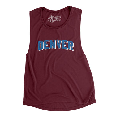 Denver Varsity Women's Flowey Scoopneck Muscle Tank-Allegiant Goods Co. Vintage Sports Apparel