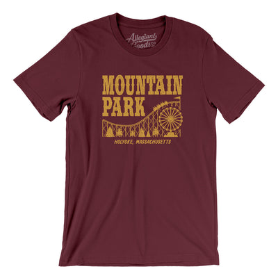 Mountain Park Amusement Park Men/Unisex T-Shirt-Maroon-Allegiant Goods Co. Vintage Sports Apparel