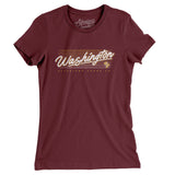Washington Retro Women's T-Shirt-Allegiant Goods Co. Vintage Sports Apparel