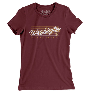 Washington Retro Women's T-Shirt-Allegiant Goods Co. Vintage Sports Apparel