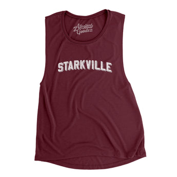 Starkville Varsity Women's Flowey Scoopneck Muscle Tank-Allegiant Goods Co. Vintage Sports Apparel