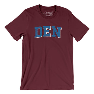 Den Varsity Men/Unisex T-Shirt-Maroon-Allegiant Goods Co. Vintage Sports Apparel