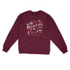 Boston Things Midweight Crewneck Sweatshirt-Maroon-Allegiant Goods Co. Vintage Sports Apparel