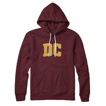 Dc Varsity Hoodie-Maroon-Allegiant Goods Co. Vintage Sports Apparel