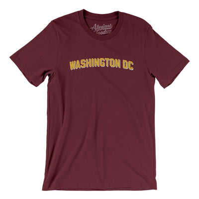 Washington Dc Varsity Men/Unisex T-Shirt-Maroon-Allegiant Goods Co. Vintage Sports Apparel