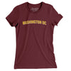 Washington Dc Varsity Women's T-Shirt-Maroon-Allegiant Goods Co. Vintage Sports Apparel