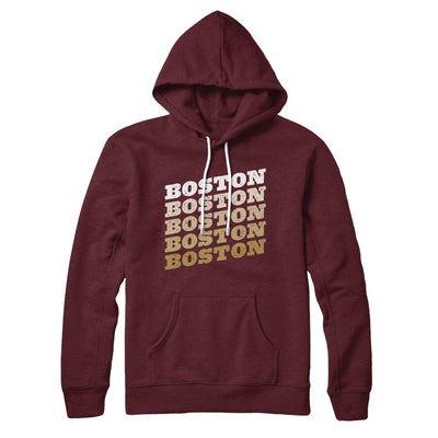 Boston Vintage Repeat Hoodie-Maroon-Allegiant Goods Co. Vintage Sports Apparel