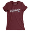 Philadelphia Retro Women's T-Shirt-Maroon-Allegiant Goods Co. Vintage Sports Apparel