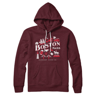 Boston Things Hoodie-Allegiant Goods Co. Vintage Sports Apparel