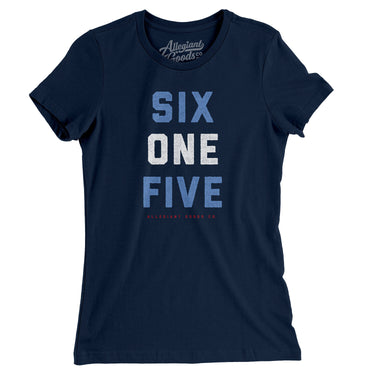 Nashville 615 Women's T-Shirt-Midnight Navy-Allegiant Goods Co. Vintage Sports Apparel