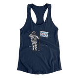 Chicago Flag Moonman Women's Racerback Tank-Allegiant Goods Co. Vintage Sports Apparel