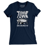 Lake George Time Town Women's T-Shirt-Allegiant Goods Co. Vintage Sports Apparel