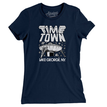 Lake George Time Town Women's T-Shirt-Allegiant Goods Co. Vintage Sports Apparel