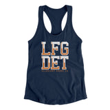 Lfg Det Women's Racerback Tank-Allegiant Goods Co. Vintage Sports Apparel