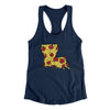 Louisiana Pizza State Women's Racerback Tank-Midnight Navy-Allegiant Goods Co. Vintage Sports Apparel