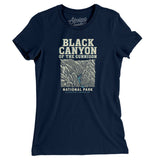 Black Canyon Of The Gunnison National Park Women's T-Shirt-Midnight Navy-Allegiant Goods Co. Vintage Sports Apparel