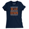 Bear Down Women's T-Shirt-Midnight Navy-Allegiant Goods Co. Vintage Sports Apparel