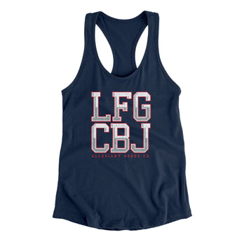Lfg Cbj Women's Racerback Tank-Midnight Navy-Allegiant Goods Co. Vintage Sports Apparel